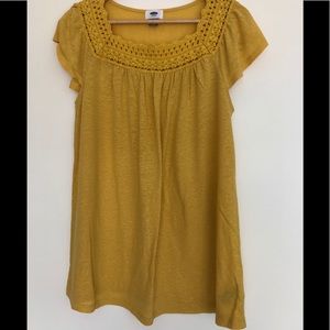 Old Navy Top with Crochet Detail